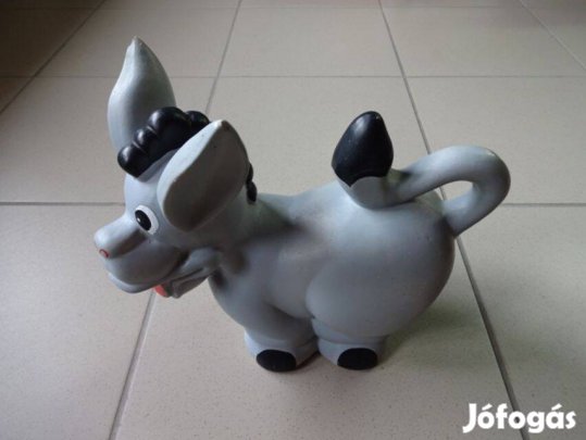 Szamárpersely kerámia, aprópénz gyűjtéshez vagy másra csak dísznek