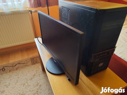 Számítógép + monitor(21,5 col)