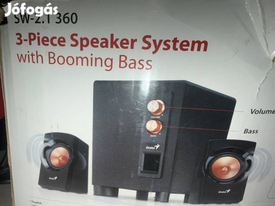 Számítógép hangszóró erősítő 2.1