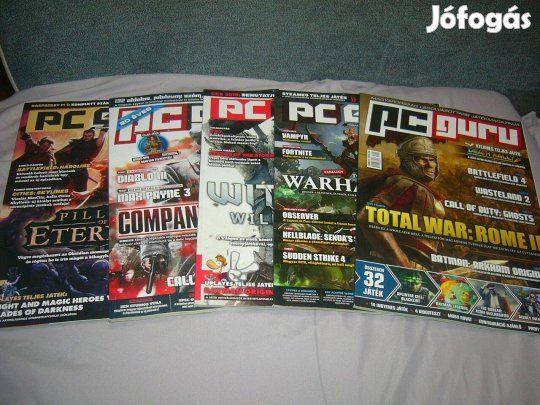 Számítógépes magazin - PC Guru 5 db