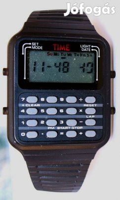 Számológépes karóra a 80-as évekből