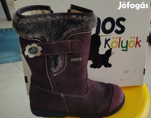 Szamos bordó lány téli csizma 32-es méret, TEX védelemmel