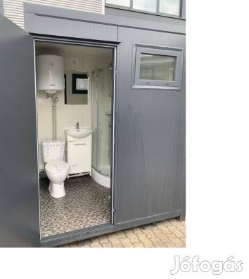 Szaniterkonténer , WC- és zuhanyzós konténer