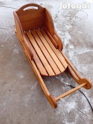 Szánkó fa, és retró fém szánkó eladó