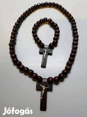Szantál fából készült Rózsafüzér szett 