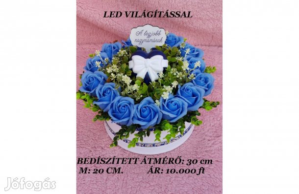 Szappanrózsa box-anyák napjára " A Legjobb Nagymamának "