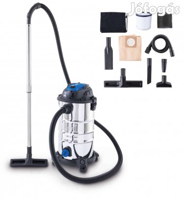 Száraz Nedves Porszívó - 1500W | 3 m Tömlőhossz | 6 m Tápkábel | 30L