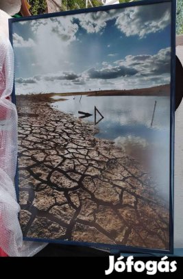 Száraz tó kép kerettel