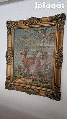 Szarvas gobelin kép