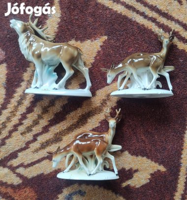 Szarvas porcelán figurák