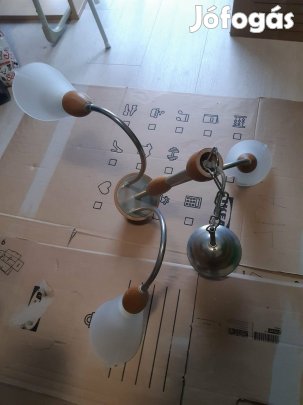 Szarvasi "Klára" típusú 3 ágú mennyezeti csillár