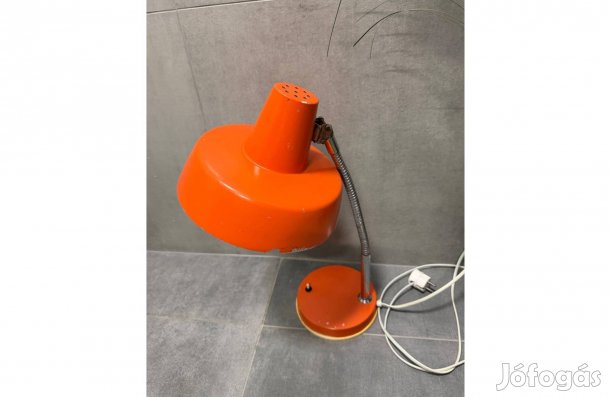 Szarvasi asztali lámpa, állólámpa, narancssárga