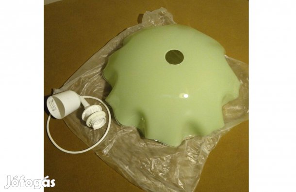 Szarvasi mennyezeti lámpa - zöld üveg