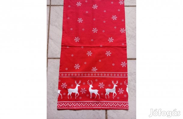 Szarvasos asztali futó, terítő 144 x 40 cm - Új