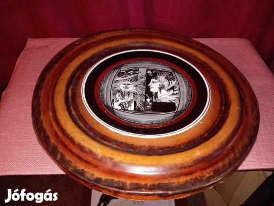 Szász Endre bőr falikép hagyatékból 