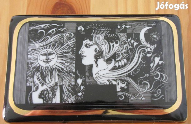 Szász Endre hollóházi porcelán bonbonier 626