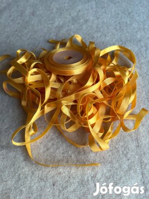 Szatén - 0,7 cm narancs szalag