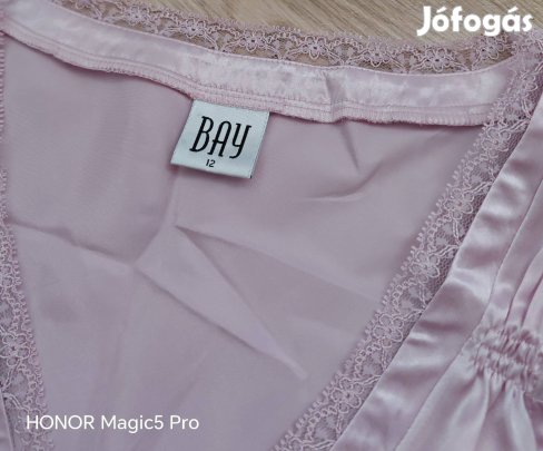 Szaténfényű uj pasztell női pizsi felső