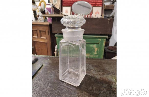 Szatócsbolti, édességbolti cukorkás üveg, tároló üveg, nagy méretű db