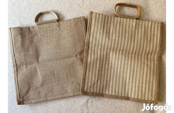 Szatyor, táska csíkos és natúr