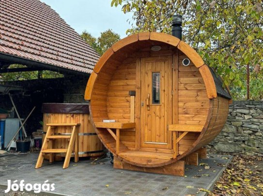 Szauna - Prémium Hordószauna "Lahti" 3,5m