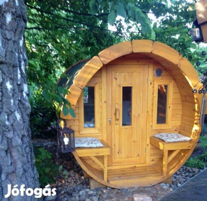 Szauna - Prémium Kerti Hordószauna "Lahti" 4,5m