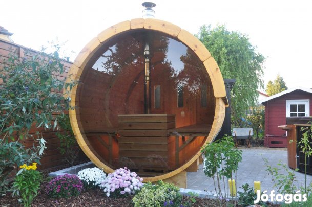 Szauna - Prémium Skandináv Hordószauna "Lahti" 4m