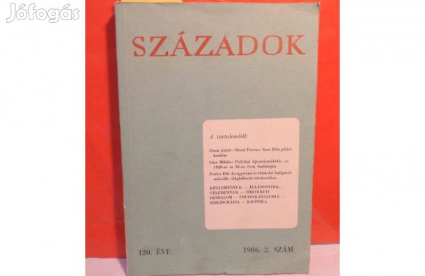 Századok magazin 120 évfolyam