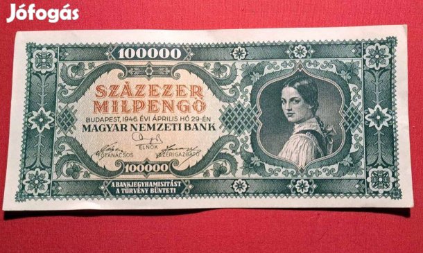 Százezer Milpengő 1946
