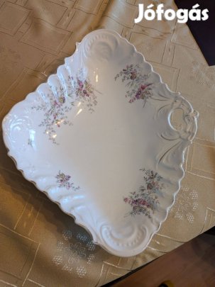 Szecessziós Bécsi Porcelán Tálaló Tál