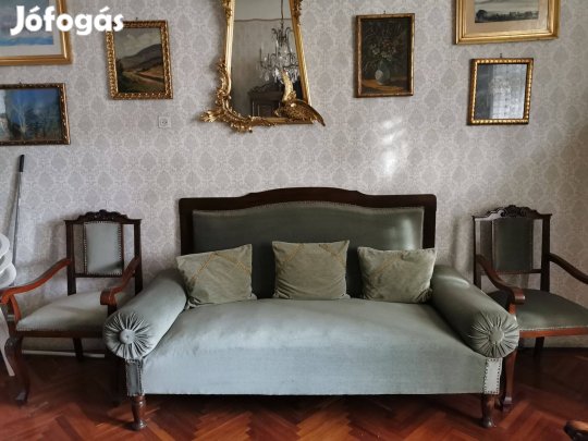 Szecessziós - neoklasszicista kanapé és székek