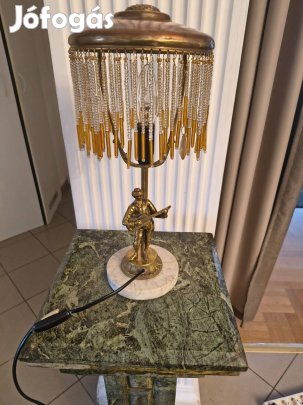 Szecessziós, figurális asztali szoborlámpa