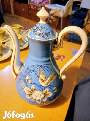 Szecessziós porcelán kiöntő 22cm