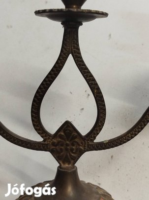 Szecessziós stílusú gyertyatartó több mint száz éves 