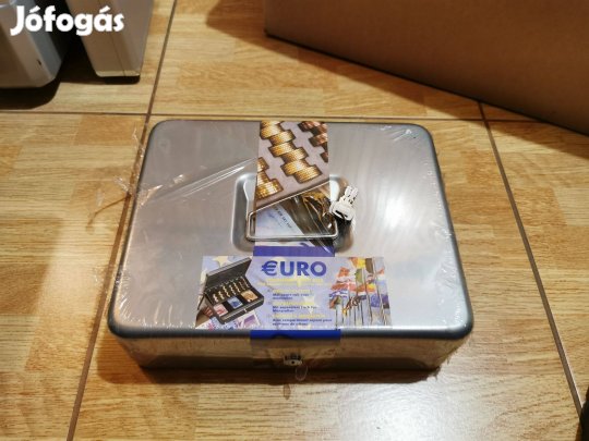 Széf Pénztartó láda tároló fém doboz Teljesen Új ***