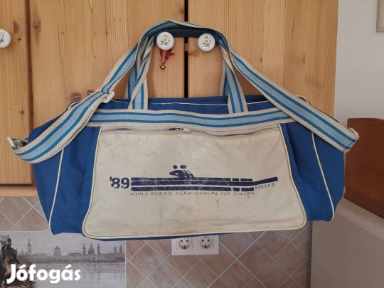 Szeged - Ifjúsági evezős világbajnokság 1989 sporttáska -retro gyűjtői