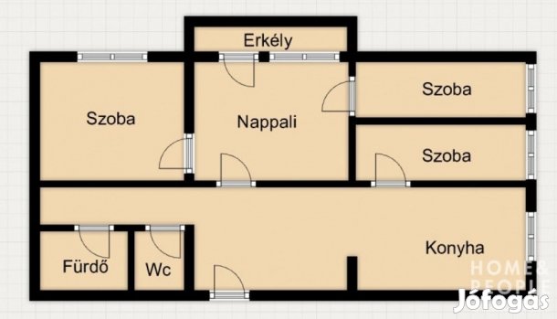 Szeged egyik legritkább 4 szobás panelje eladó