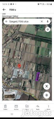Szeged szőreg építési telek újszeged határában