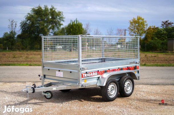 Szegeden új rácsos utánfutó (233x132cm) +rendszám akciósan 807.000 Ft