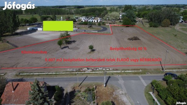 Szegedtől-M5 autópálya felhajtótól 1 hektár kiadó ipari terület (GKSZ)