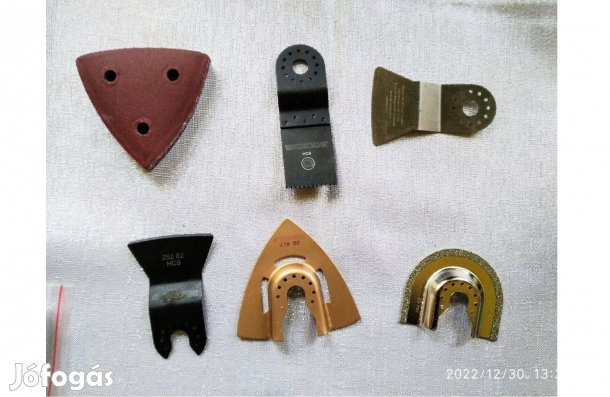 Szegmentált v.merülő fűrész lap,kaparó kés multifunkciós rezgő