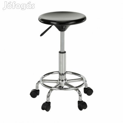 Szék, fekete/króm, MABEL 4 NEW