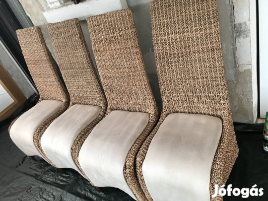 Székek étkező fonott 