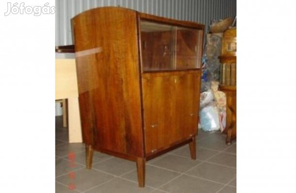 Szekrény, 70-es évekbeli, üveges díner, szép állapotban eladó