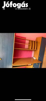 Szekrény, íróasztallal