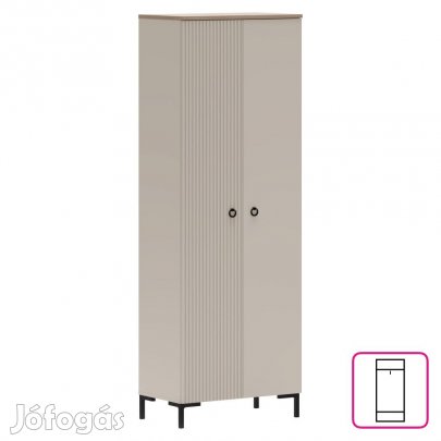 Szekrény, szürkésbarna Taupe/silverjack tölgy, DOMCA 2D