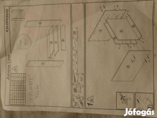 Szekrény beépíthető tűzhelyhez