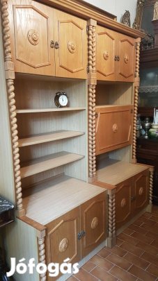 Szekrény koloniál stílus világos szekrény 2 db