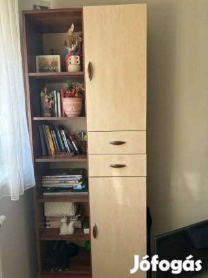 Szekreny könyves polccal