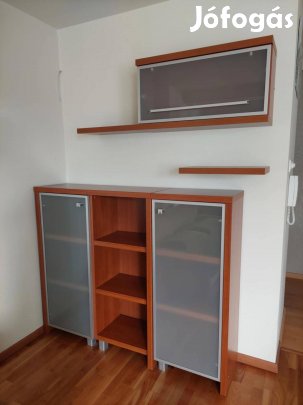 Szekrénysor, bútorszett, 12 darabos, polccal, szoba, nappali bútor